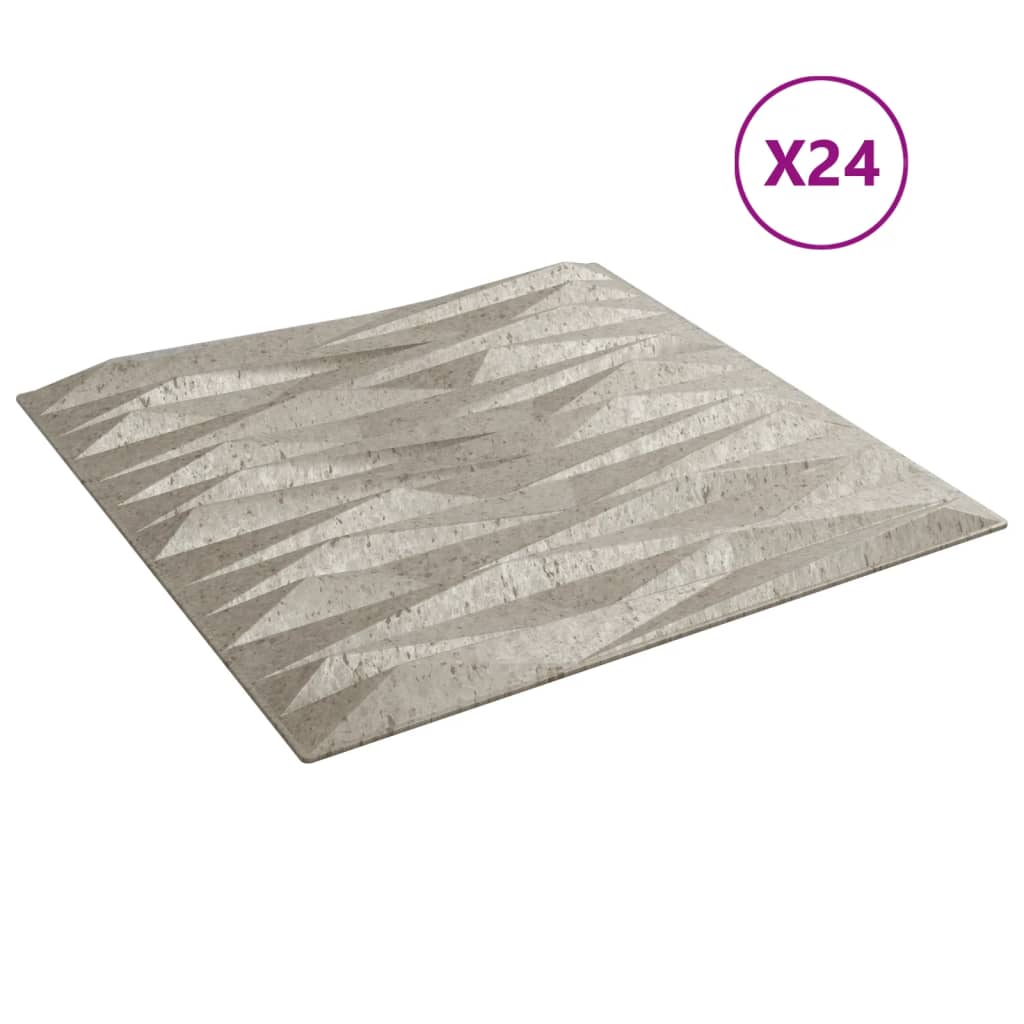 Wandpanelen Steen 6 M² 50X50 Cm Xps Beton 24 Steen betonkleurig