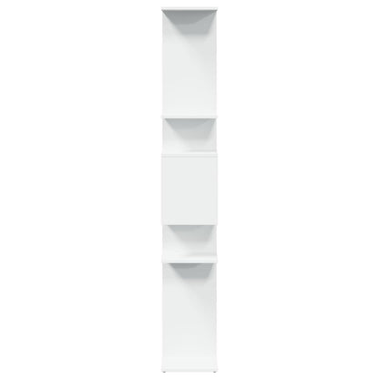 Boekenkast 92x29x188 cm bewerkt hout wit