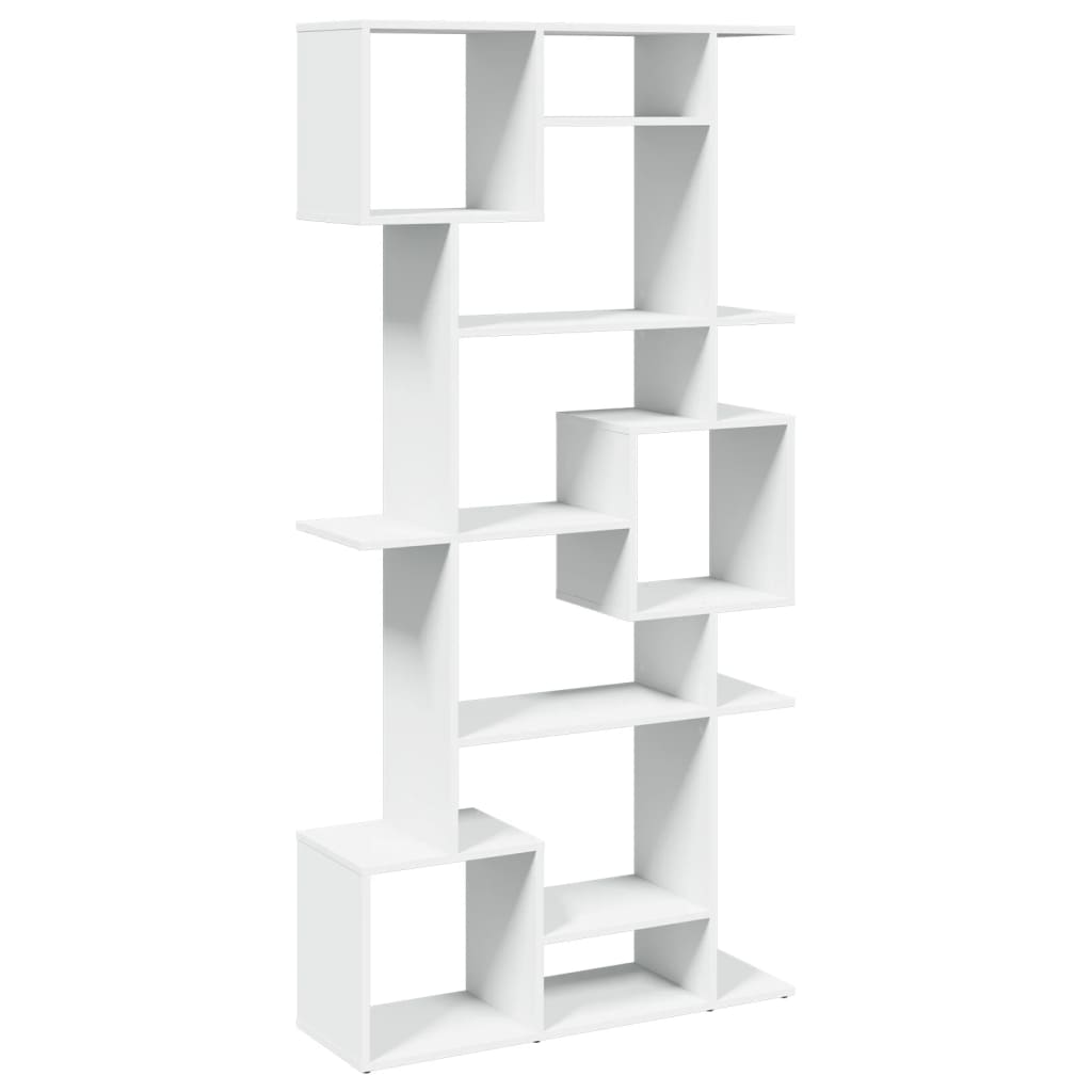 Boekenkast 92x29x188 cm bewerkt hout wit