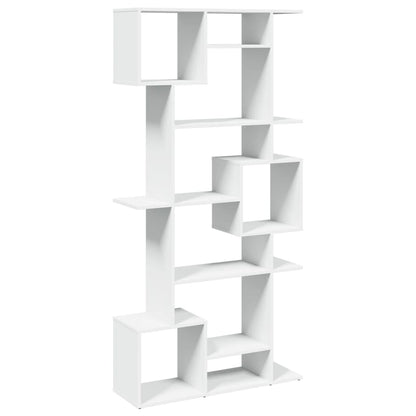 Boekenkast 92x29x188 cm bewerkt hout wit