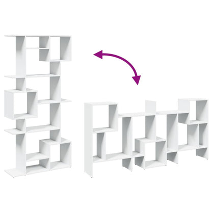 Boekenkast 92x29x188 cm bewerkt hout wit