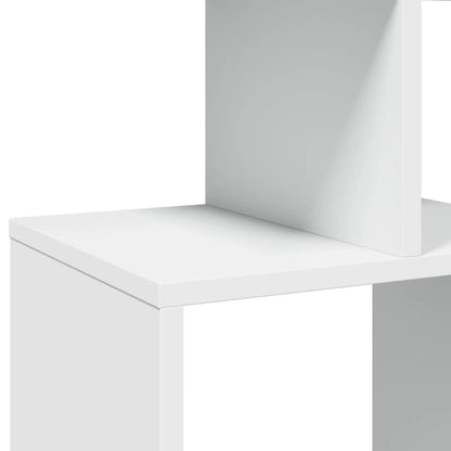 Boekenkast 92x29x188 cm bewerkt hout wit