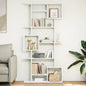 Boekenkast 92x29x188 cm bewerkt hout wit