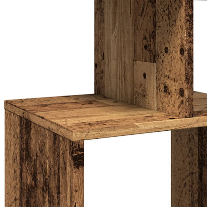 Boekenkast 92x29x188 cm bewerkt hout gerookt eikenkleurig