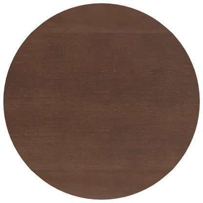 Eettafel bruin massief hout rubber