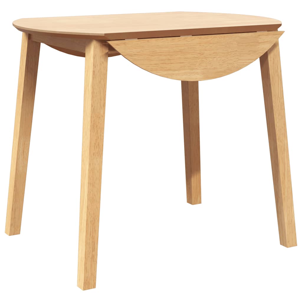 Eettafel massief hout naturel rubber