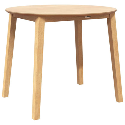 Eettafel massief hout naturel rubber