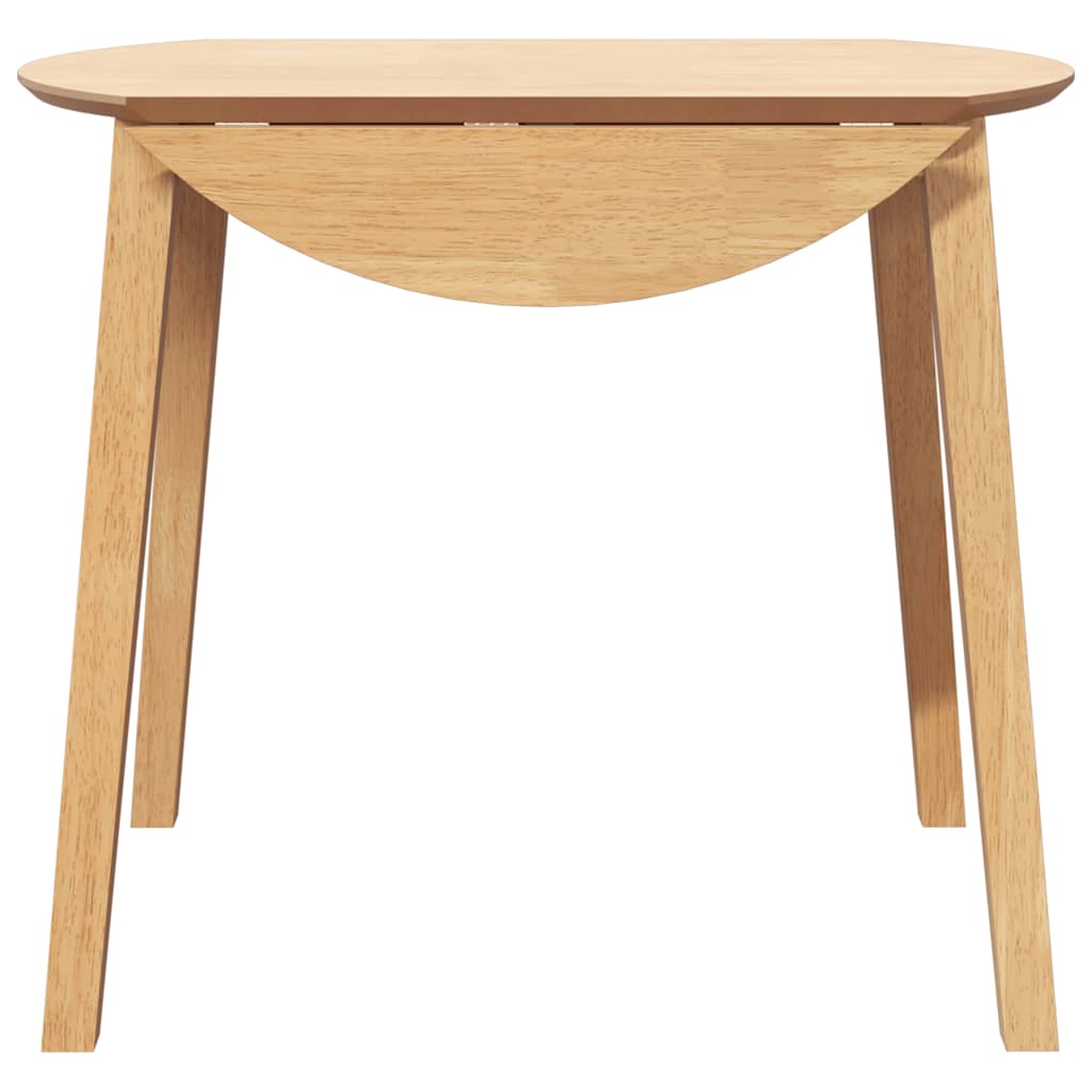 Eettafel massief hout naturel rubber