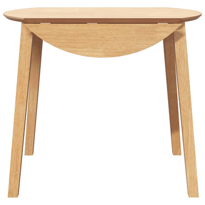 Eettafel massief hout naturel rubber