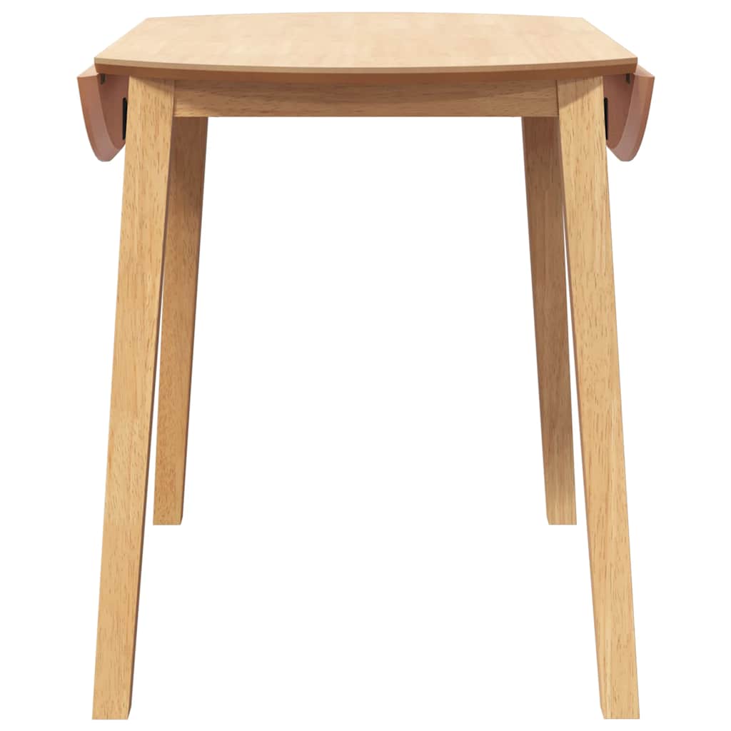 Eettafel massief hout naturel rubber