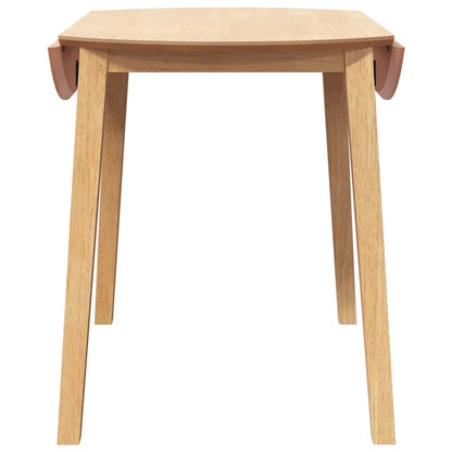 Eettafel massief hout naturel rubber