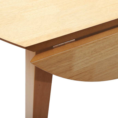 Eettafel massief hout naturel rubber