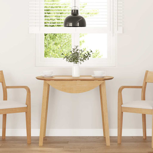 Eettafel massief hout naturel rubber