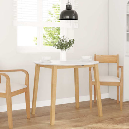 Eettafel massief hout naturel rubber