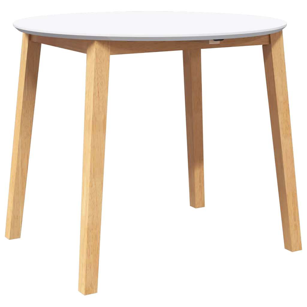 Eettafel massief hout naturel rubber