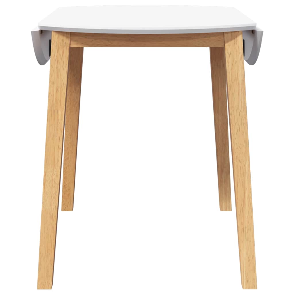 Eettafel massief hout naturel rubber