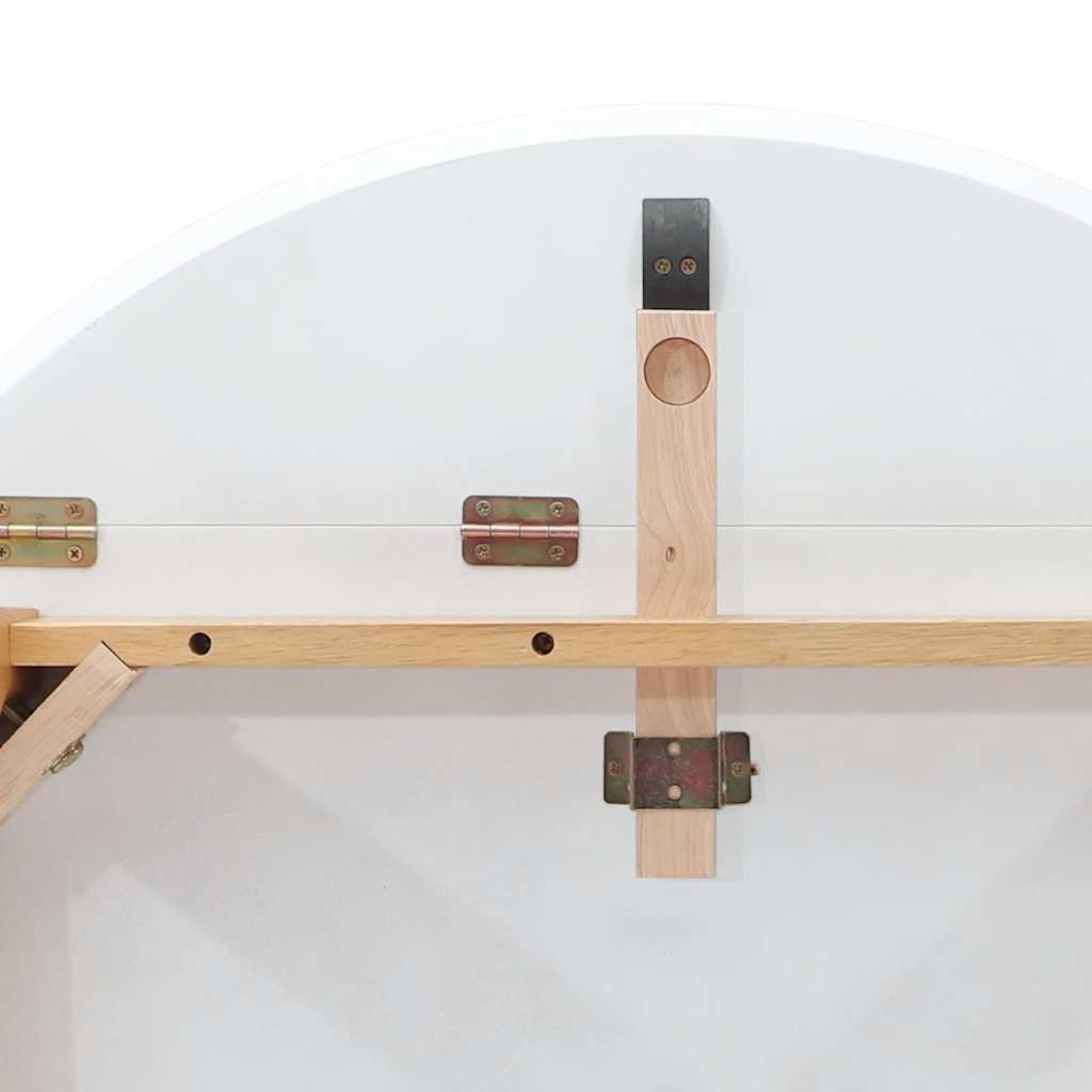 Eettafel massief hout naturel rubber