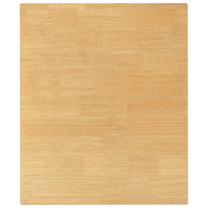 Eettafel massief hout wit rubber