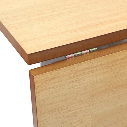 Eettafel massief hout wit rubber