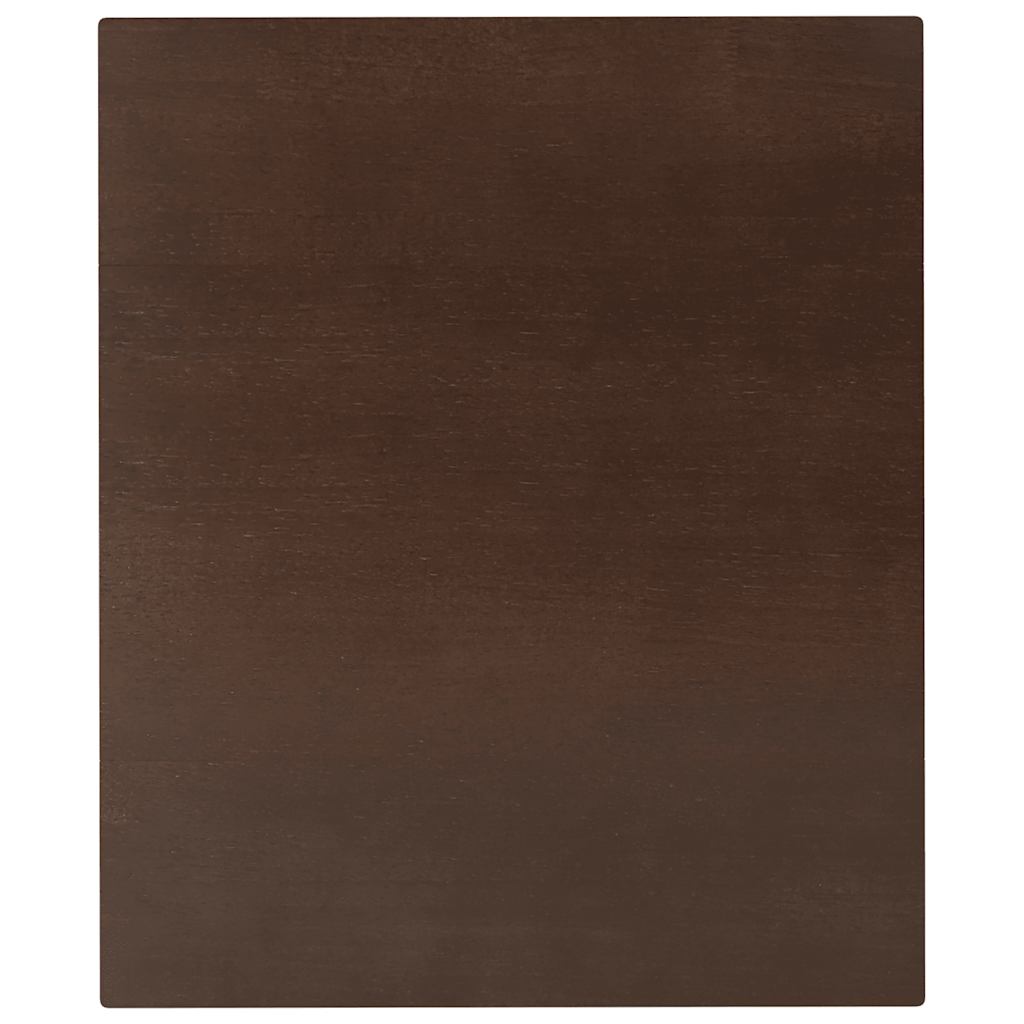 Eettafel bruin massief hout rubber