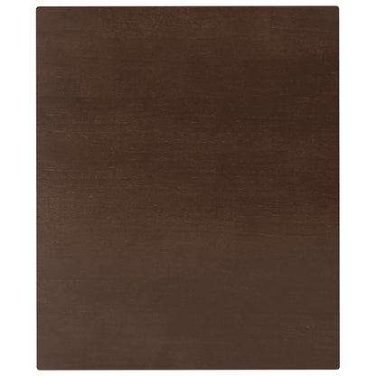Eettafel bruin massief hout rubber