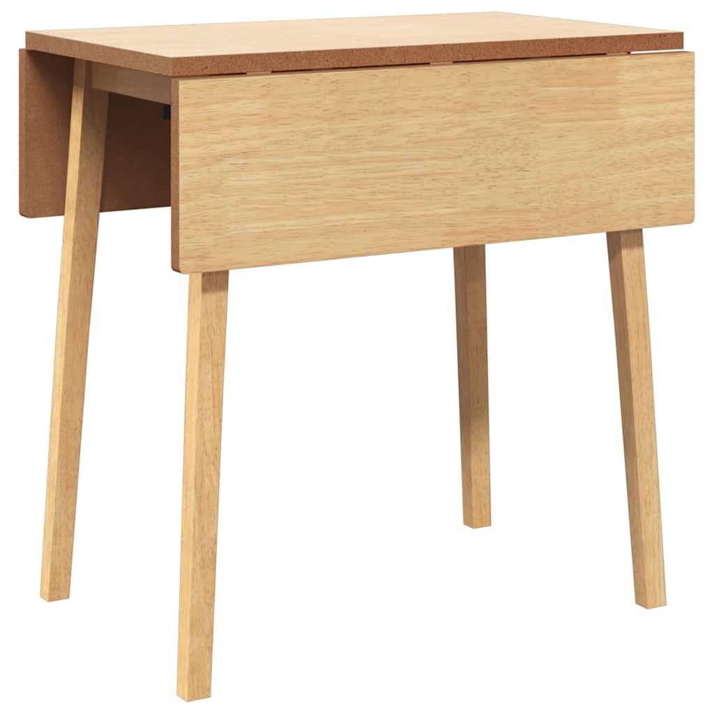 Eettafel massief hout naturel rubber
