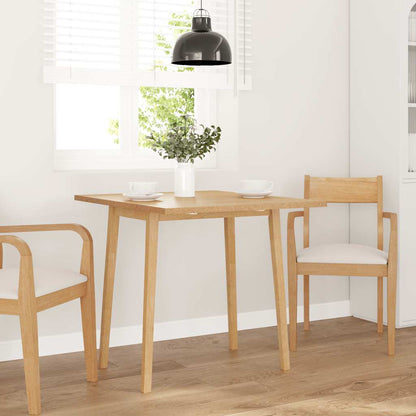 Eettafel massief hout naturel rubber