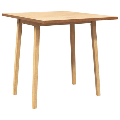 Eettafel massief hout naturel rubber
