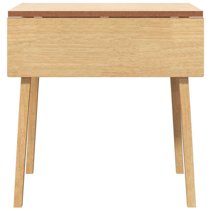 Eettafel massief hout naturel rubber