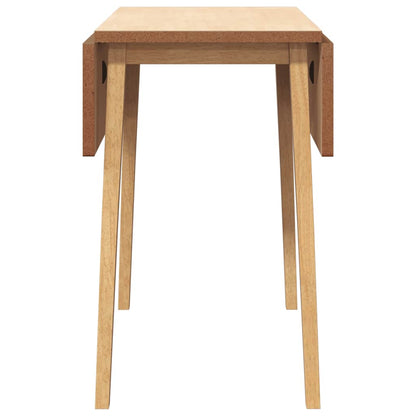 Eettafel massief hout naturel rubber