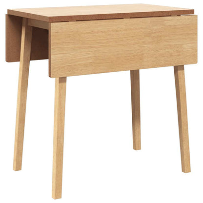 Eettafel massief hout naturel rubber