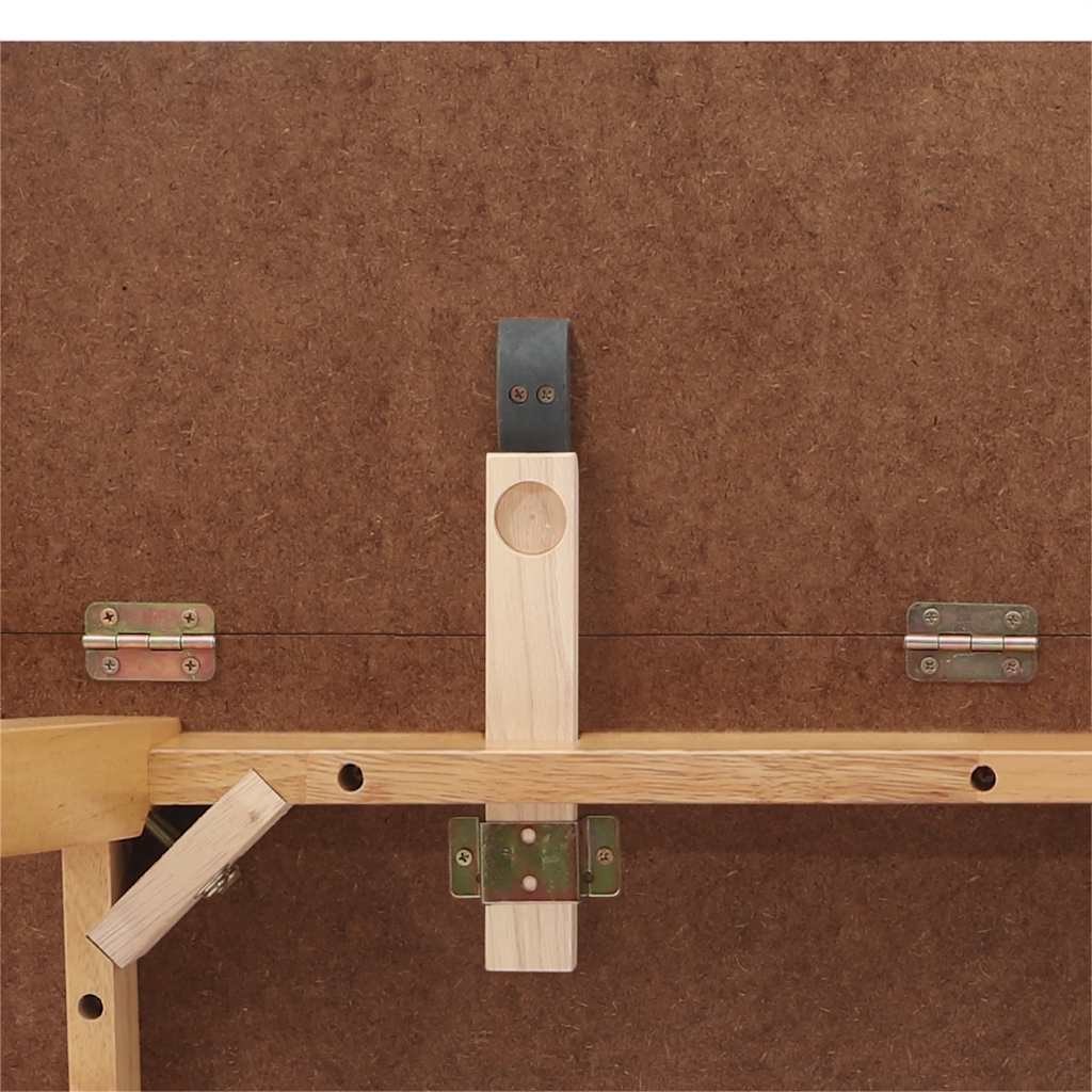 Eettafel massief hout naturel rubber