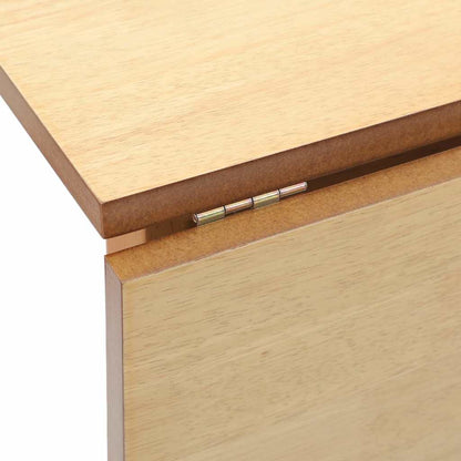 Eettafel massief hout naturel rubber