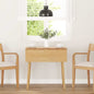 Eettafel massief hout naturel rubber