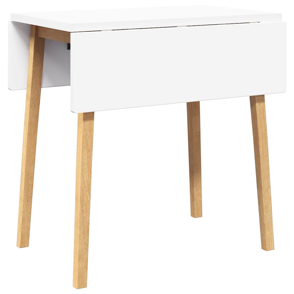 Eettafel massief hout naturel rubber
