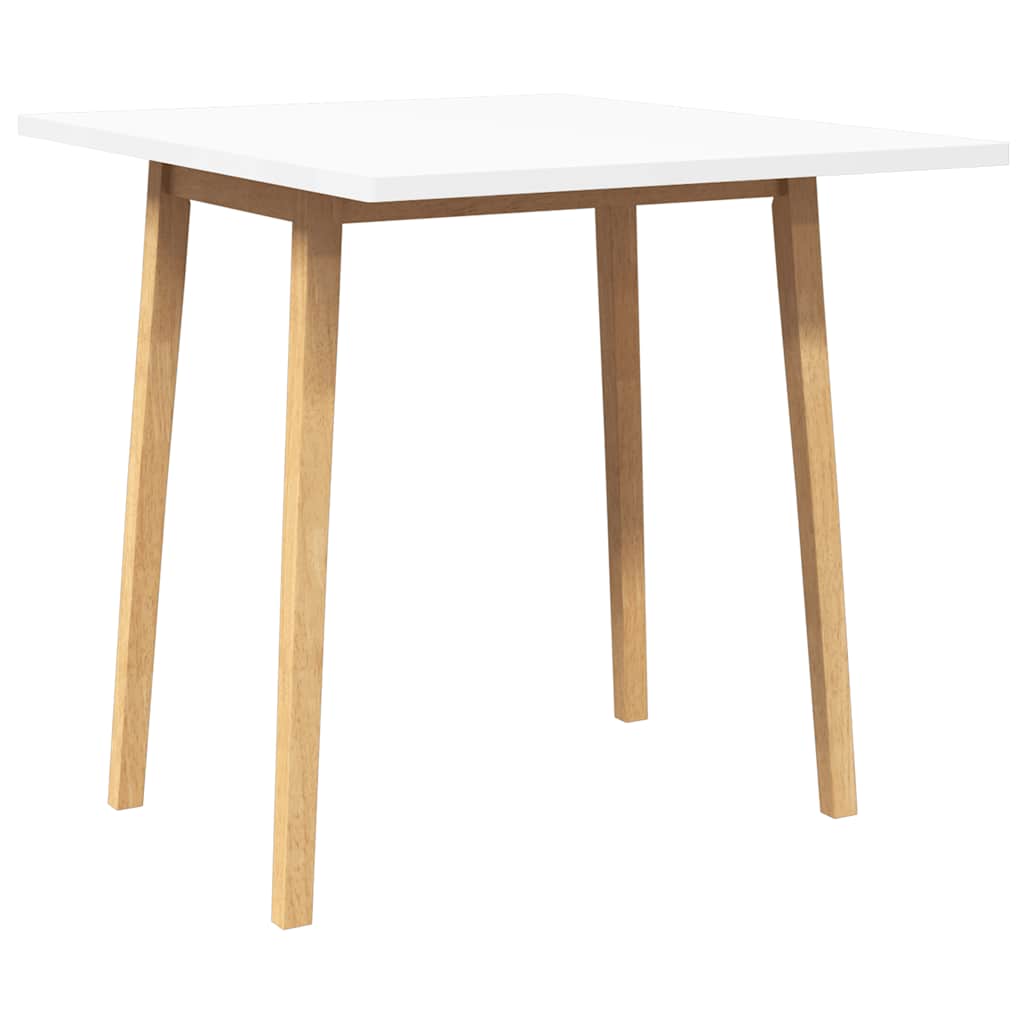 Eettafel massief hout naturel rubber