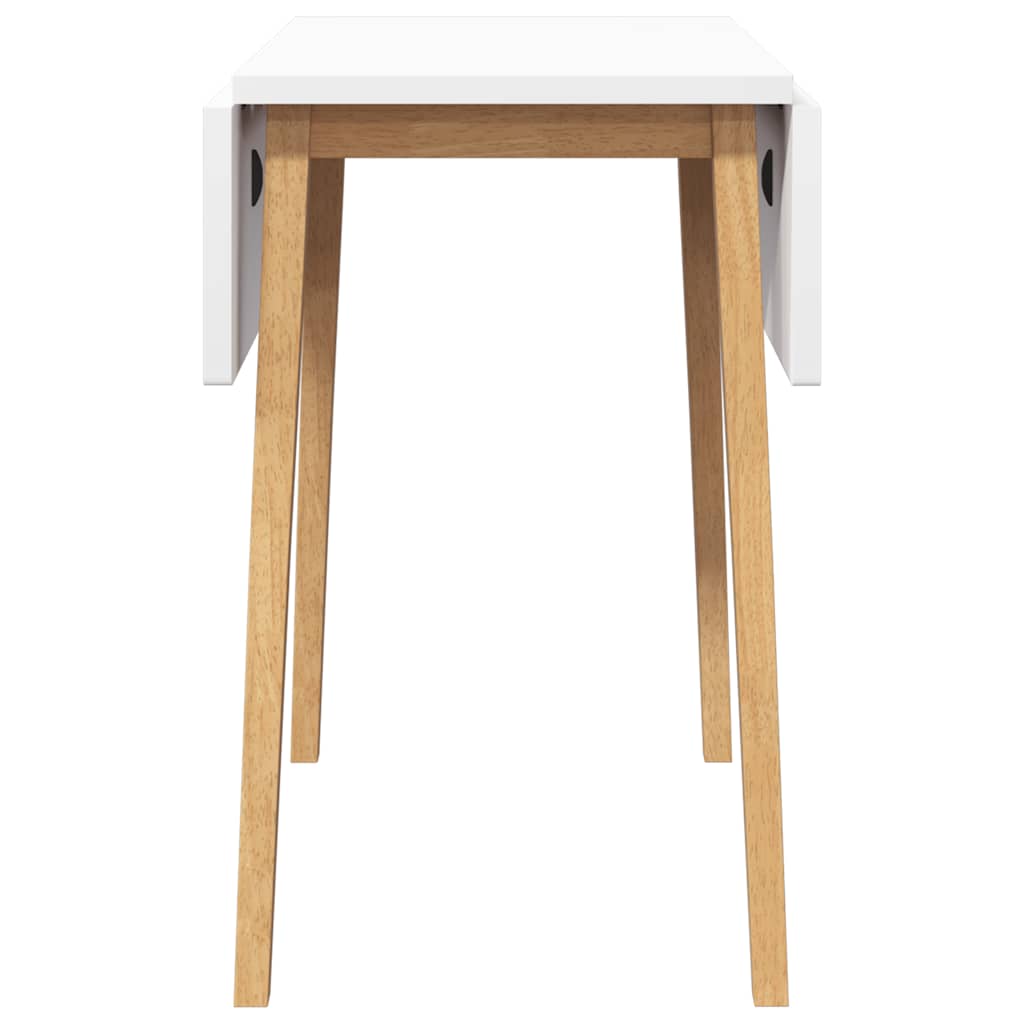 Eettafel massief hout naturel rubber