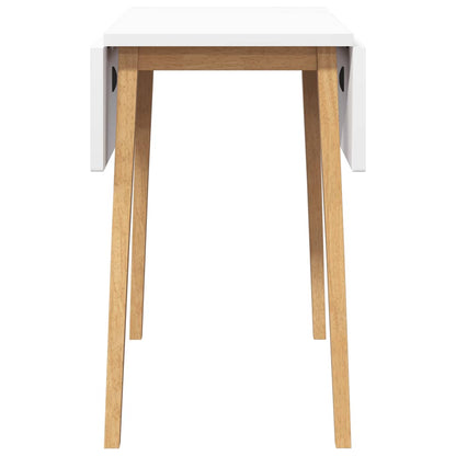 Eettafel massief hout naturel rubber