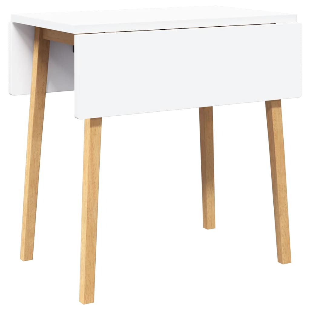 Eettafel massief hout naturel rubber