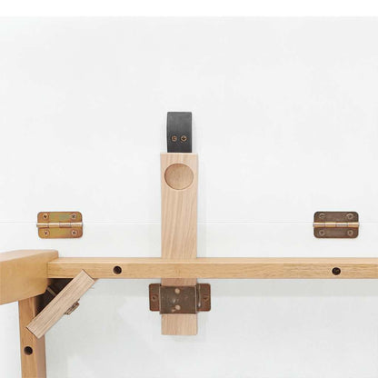 Eettafel massief hout naturel rubber