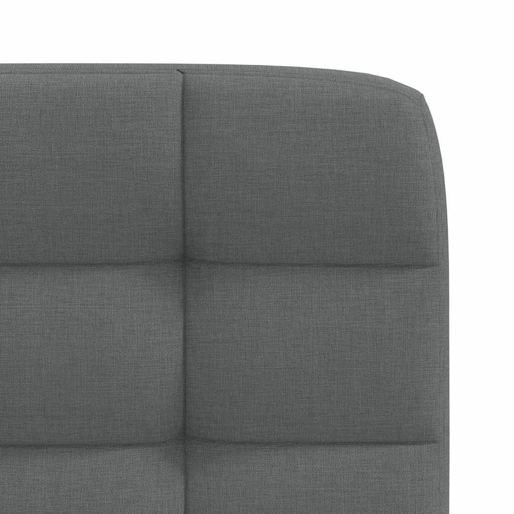 Eetkamerstoelen 4 st stof donkergrijs