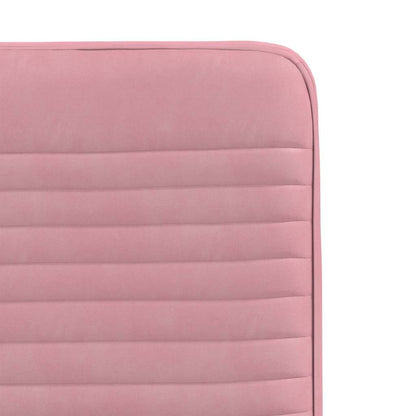 Eetkamerstoelen 4 st fluweel roze