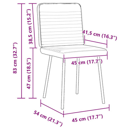 Eetkamerstoelen 4 st fluweel roze