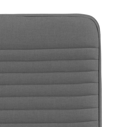 Eetkamerstoelen 4 st stof donkergrijs
