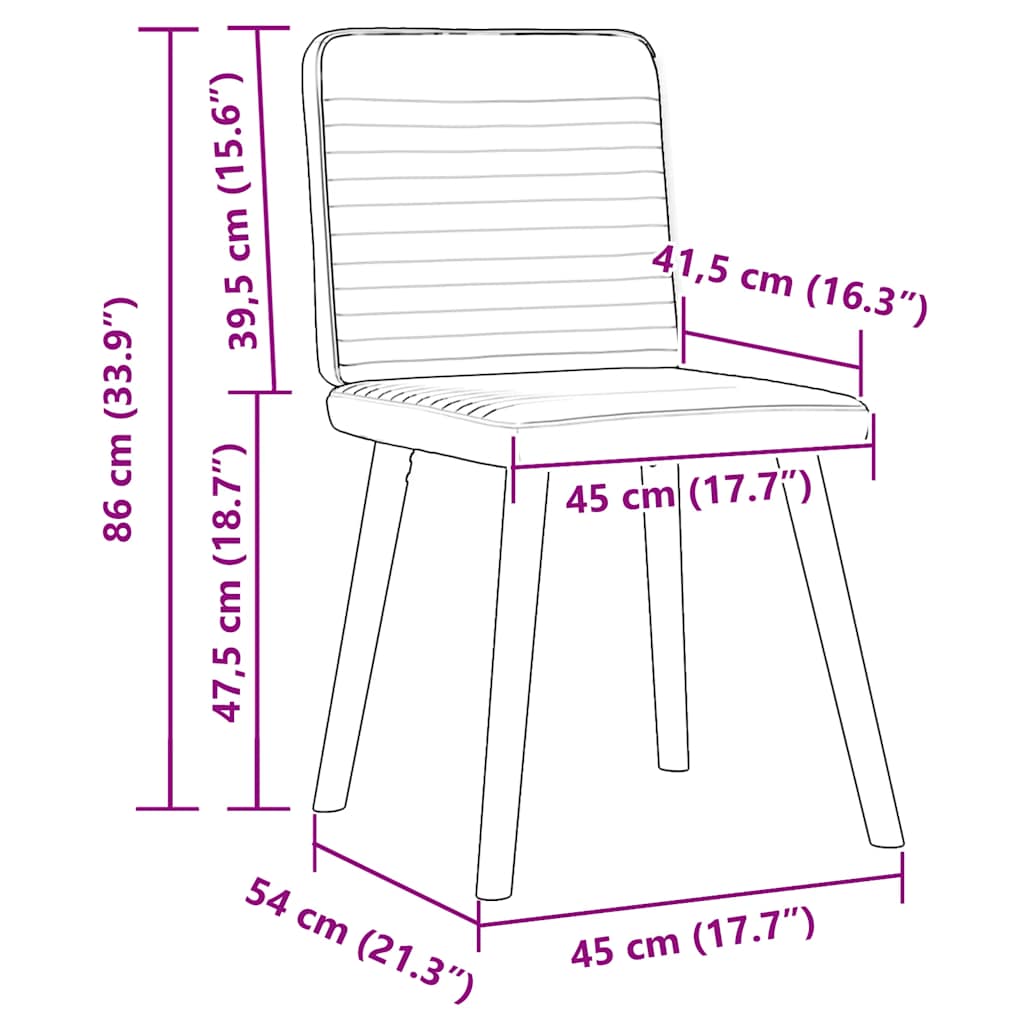 Eetkamerstoelen 4 st stof donkergrijs