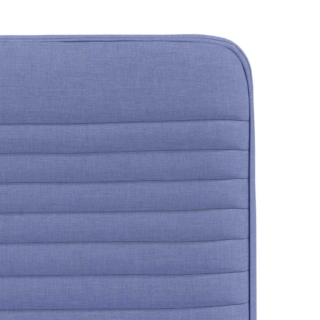 Eetkamerstoelen 4 st stof jeansblauw