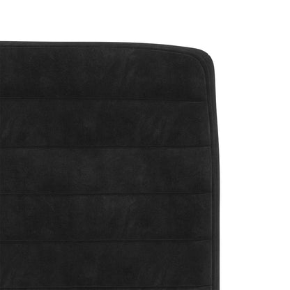 Eetkamerstoelen 4 st fluweel zwart