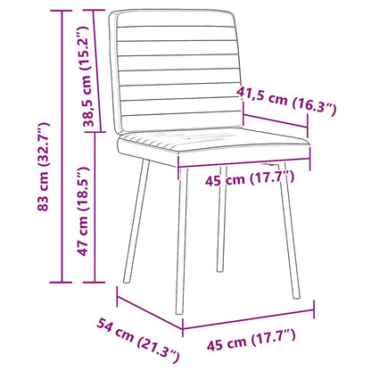 Eetkamerstoelen 4 st fluweel zwart