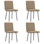 Eetkamerstoelen 4 st kunstleer cappuccino