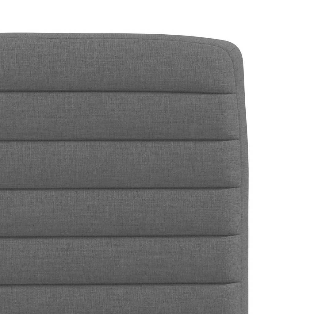 Eetkamerstoelen 4 st stof donkergrijs